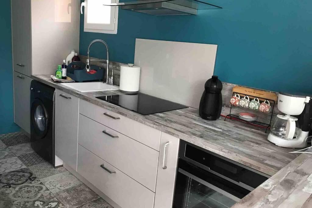 Logement attenant à une villa T2 avec terrasse . Besse-sur-Issole Exterior foto